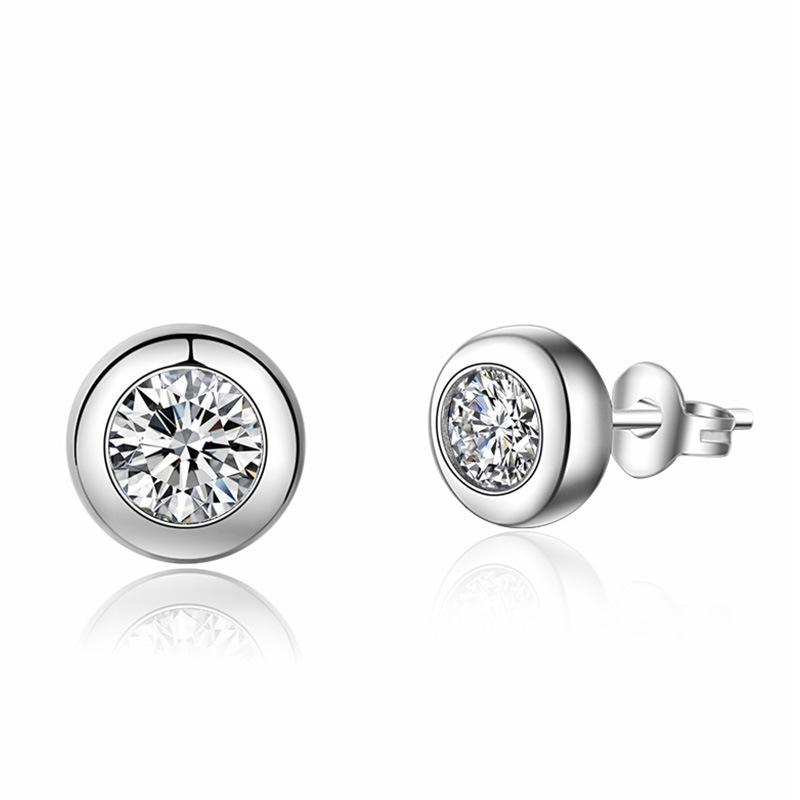 D-kleurige moissaniet oorbelle - Bezels Set Pendant recensie en prijs